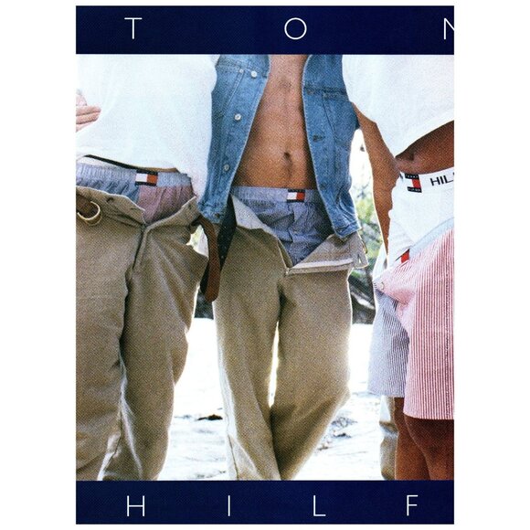 1994 Tommy Hilfiger Underwear Boxers 2pg Vintage Print Ad 90s Fashion Wall Art - Picture 2 of 4